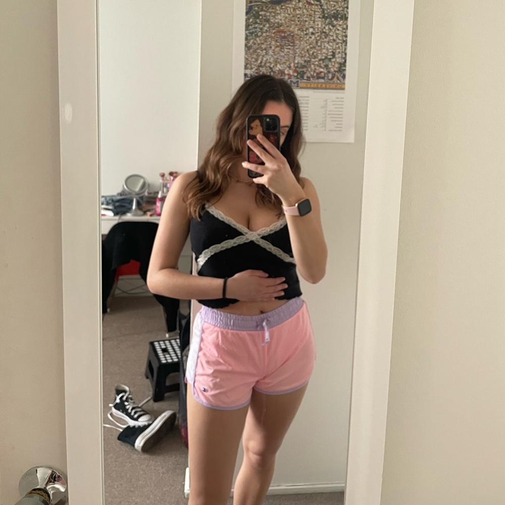 Pink & Purple Champion Girls Shorts